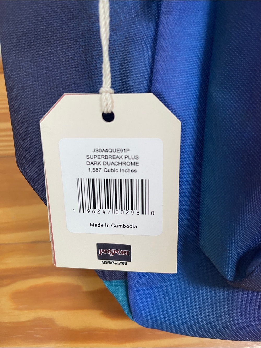 NWT Jansport Superbreak Plus Dark Dualchrome Backpack - Picture 9 of 10